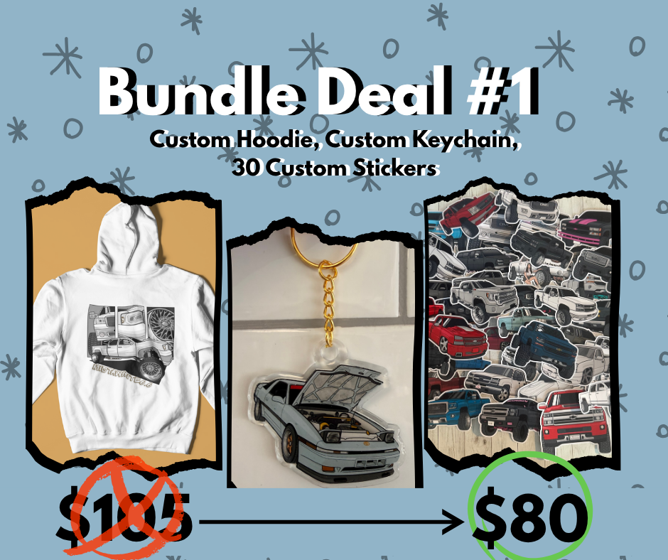 Custom Bundle Deal #1, Custom Car/Truck Merch
