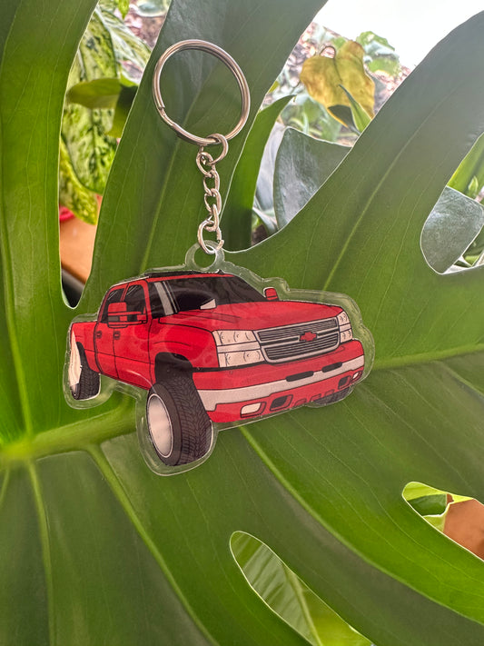 Chevy Silverado "Cateye" Keychain