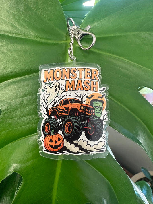 Monster Mash Monster Truck Keychain/Bag Charm