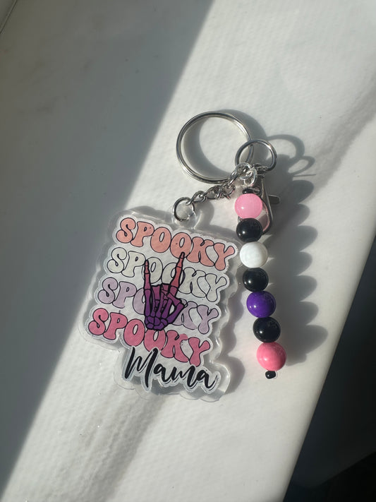 "Spooky Mama" Keychain/Bag Charm