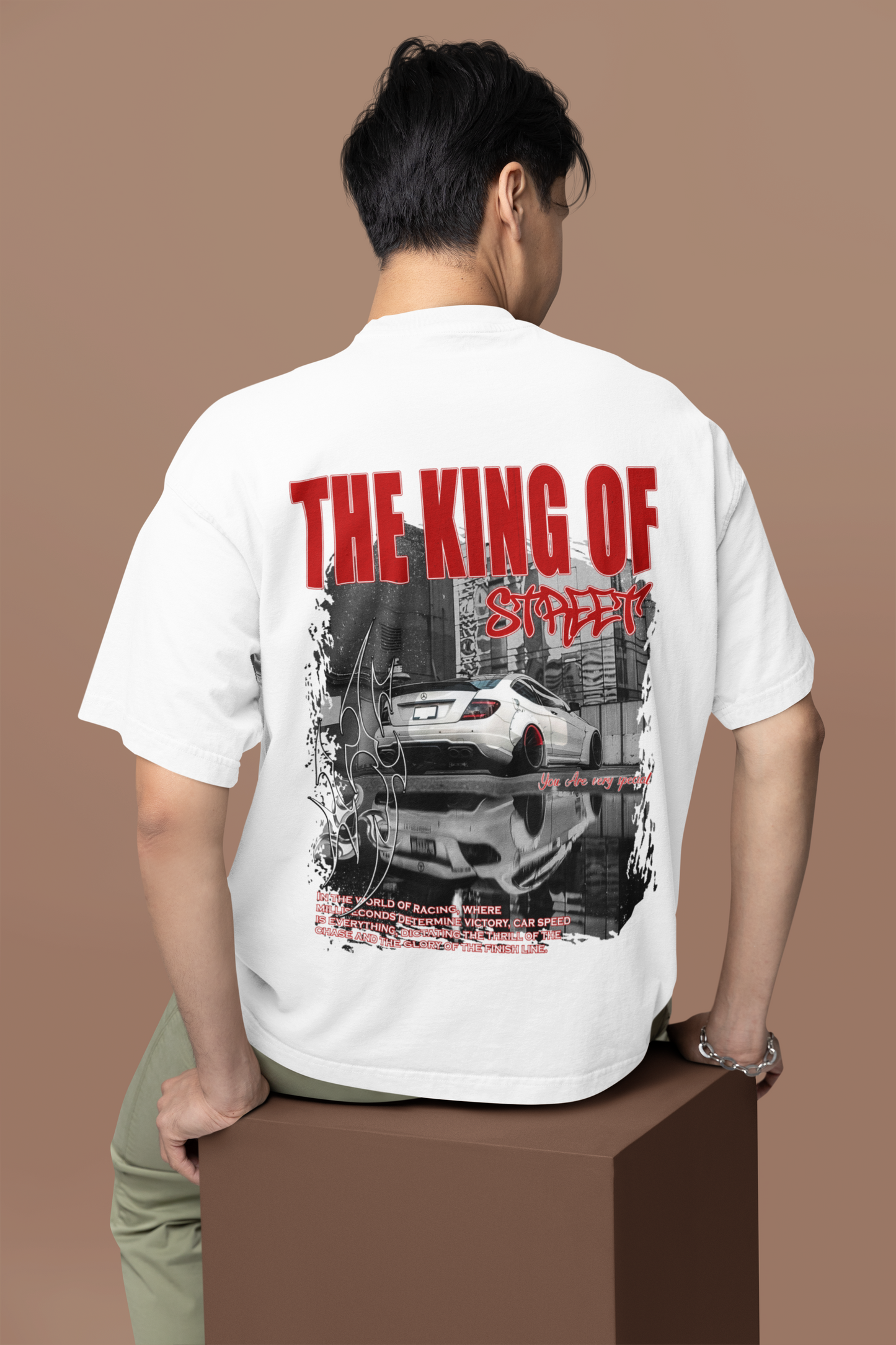 King of the Streets Mercedes Car Graphic T-Shirt